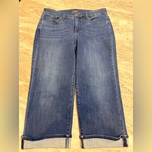 NYDJ Marilyn Straight Jeans Size 10 Cool Embrace Stretch Medium Wash